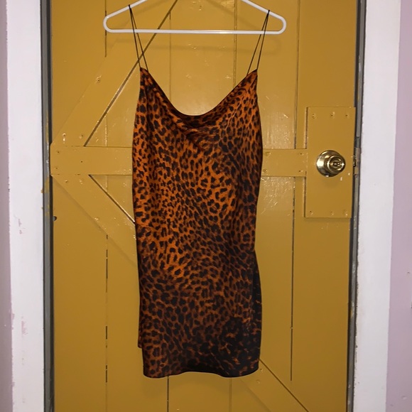 Zara leopard print slip dress - Picture 1 of 2